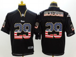 Nike St. Louis Rams #29 Eric Dickerson2014 USA Flag Fashion Black Elite Jersey