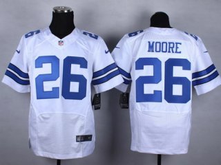 Nike Dallas Cowboys #26 Sterling Moore White Elite Jersey