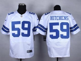 Nike Dallas Cowboys #59 Anthony Hitchens White Elite Jersey