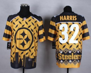 Nike Pittsburgh Steelers #32 Franco Harris 2015 Noble Fashion Elite Jersey