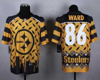 Nike Pittsburgh Steelers #86 Hines Ward 2015 Noble Fashion Elite Jersey