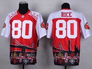 Nike San Francisco 49ers #80 Jerry Rice 2015 Noble Fashion Elite Jersey