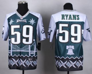 Nike Philadelphia Eagles #59 DeMeco Ryans 2015 Noble Fashion Elite Jersey