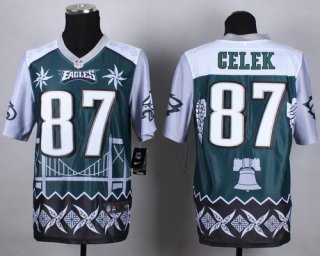 Nike Philadelphia Eagles #87 Brent Celek 2015 Noble Fashion Elite Jersey