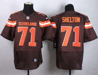 Nike Cleveland Browns #71 Danny Shelton 2015 Brown Elite Jersey