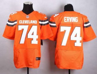 Nike Cleveland Browns #74 Cameron Erving 2015 Orange Elite Jersey