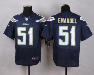 Men's San Diego Chargers #51 Kyle Emanuel 2013 Nike Navy Blue Elite Jersey