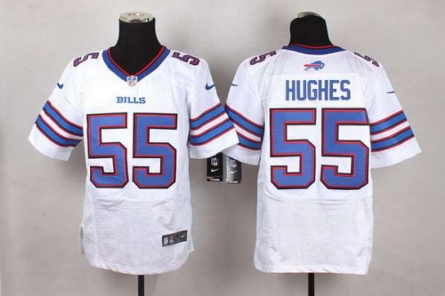 Men's Buffalo Bills #55 Jerry Hughes 2013 Nike White Elite Jersey