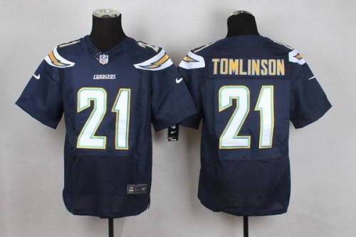 Men's San Diego Chargers #21 LaDainian Tomlinson 2013 Nike Navy Blue Elite Jersey