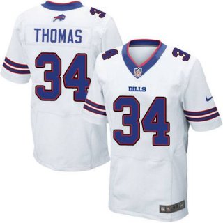 Men's Buffalo Bills #34 Thurman Thomas 2013 Nike White Elite Jersey