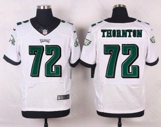 Philadelphia Eagles #72 Cedric Thornton White Road NFL Nike Elite Jersey