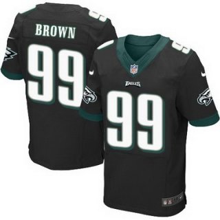 Philadelphia Eagles #99 Jerome Brown Black Retired Player NFL Nike Elite Jersey