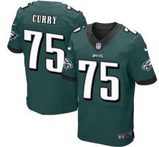 Philadelphia Eagles #75 Vinny Curry Midnight Green Team Color NFL Nike Elite Jersey