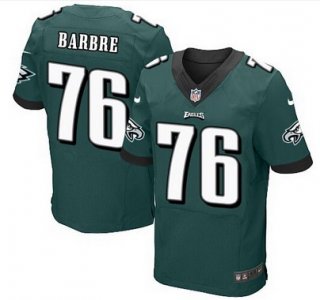 Philadelphia Eagles #76 Allen Barbre Midnight Green Team Color NFL Nike Elite Jersey