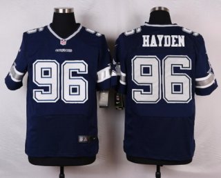 Men's Dallas Cowboys #96 Nick Hayden Navy Blue Team Color NFL Nike Elite Jersey