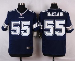 Men's Dallas Cowboys #55 Rolando McClain Navy Blue Team Color NFL Nike Elite Jersey