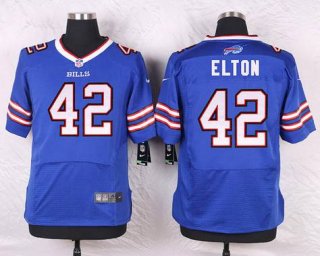 Men's Buffalo Bills #42 Jerome Felton Royal Blue Team Color NFL Nike Elite Jersey