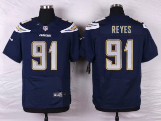 Nike San Diego Chargers #91 Kendall Reyes Navy Blue Team Color NFL Nike Elite Jersey