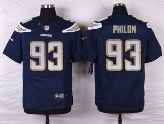 Nike San Diego Chargers #93 Darius Philon Navy Blue Team Color NFL Nike Elite Jersey