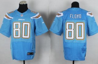 Nike San Diego Chargers #80 Malcom Floyd 2013 Light Blue Elite Jersey