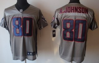 Nike Houston Texans #80 Andre Johnson Gray Shadow Elite Jersey