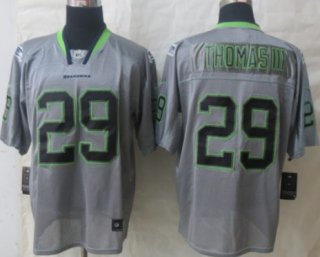 Nike Seattle Seahawks #29 Earl Thomas III Lights Out Gray Elite Jersey