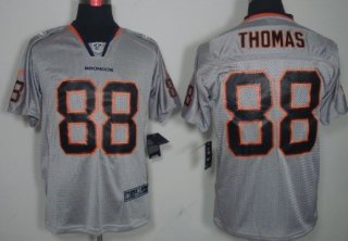 Nike Denver Broncos #88 Demaryius Thomas Lights Out Gray Elite Jersey