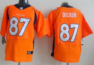 Nike Denver Broncos #87 Eric Decker 2013 Orange Elite Jersey