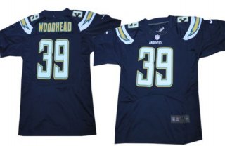 Nike San Diego Chargers #39 Danny Woodhead 2013 Navy Blue Elite Jersey