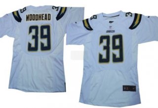 Nike San Diego Chargers #39 Danny Woodhead 2013 White Elite Jersey