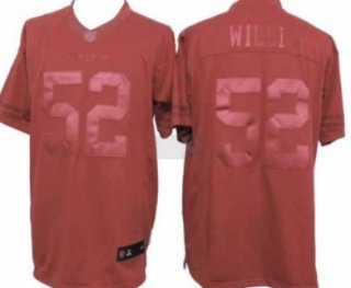 Nike San Francisco 49ers #52 Patrick Willis Drenched Limited Red Jersey