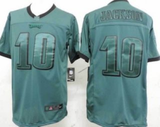 Nike Philadelphia Eagles #10 DeSean Jackson Drenched Limited Green Jersey