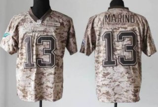 Nike Miami Dolphins #13 Dan Marino 2013 USMC Camo Elite Jersey