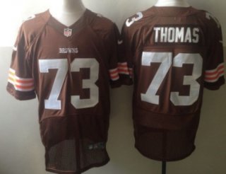 Nike Cleveland Browns #73 Joe Thomas Brown Elite Jersey