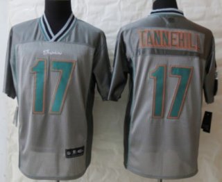 Nike Miami Dolphins #17 Ryan Tannehill 2013 Gray Vapor Elite Jersey