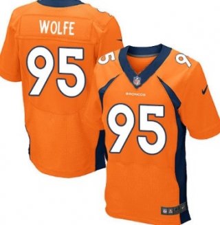 Nike Denver Broncos #95 Derek Wolfe 2013 Orange Elite Jersey