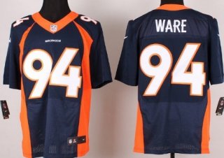 Nike Denver Broncos #94 DeMarcus Ware 2013 Blue Elite Jersey