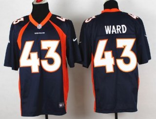 Nike Denver Broncos #43 T.J. Ward 2013 Blue Elite Jersey