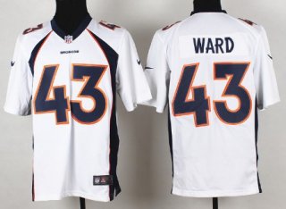 Nike Denver Broncos #43 T.J. Ward 2013 White Elite Jersey