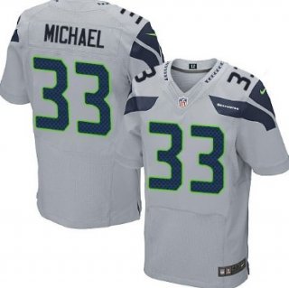 Nike Seattle Seahawks #33 Christine Michael Gray Elite Jersey