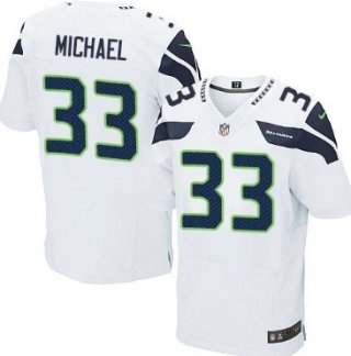 Nike Seattle Seahawks #33 Christine Michael White Elite Jersey