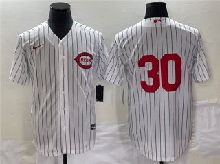 Men's Cincinnati Reds #30 Will Benson White Field of Dreams Stitched Baseball Jersey