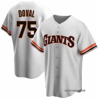 Men's San Francisco Giants #75 Camilo Doval White Cool Base Stitched MLB Jersey