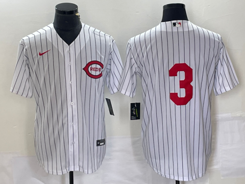 Men's Cincinnati Reds #3 Scooter Gennett White Field of Dreams Stitched Baseball Jersey