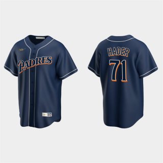 Mens San Diego Padres #71 Josh Hader Nike Navy Cooperstown Collection Jersey