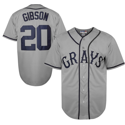 Men's Homestead Grays #20 Josh Gibson National League Baseball Stitched Jersey