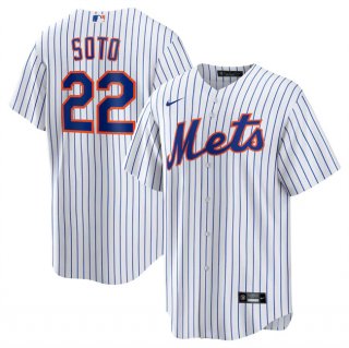 Men's New York Mets #22 Juan Soto White 2024 Cool Base Limited Stitched Baseball Jersey