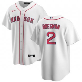 Men's Boston Red Sox #2 Alex Bregman White 2024 Cool Base Stitched Baseball Jersey