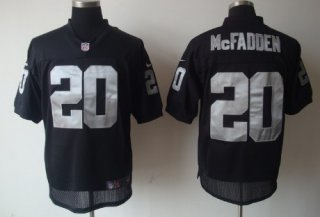 Nike Oakland Raiders #20 Darren McFadden Black Elite Jersey