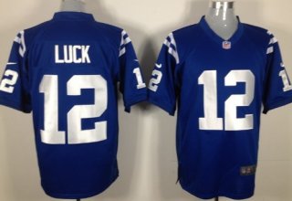 Nike Indianapolis Colts #12 Andrew Luck Blue Game Jersey